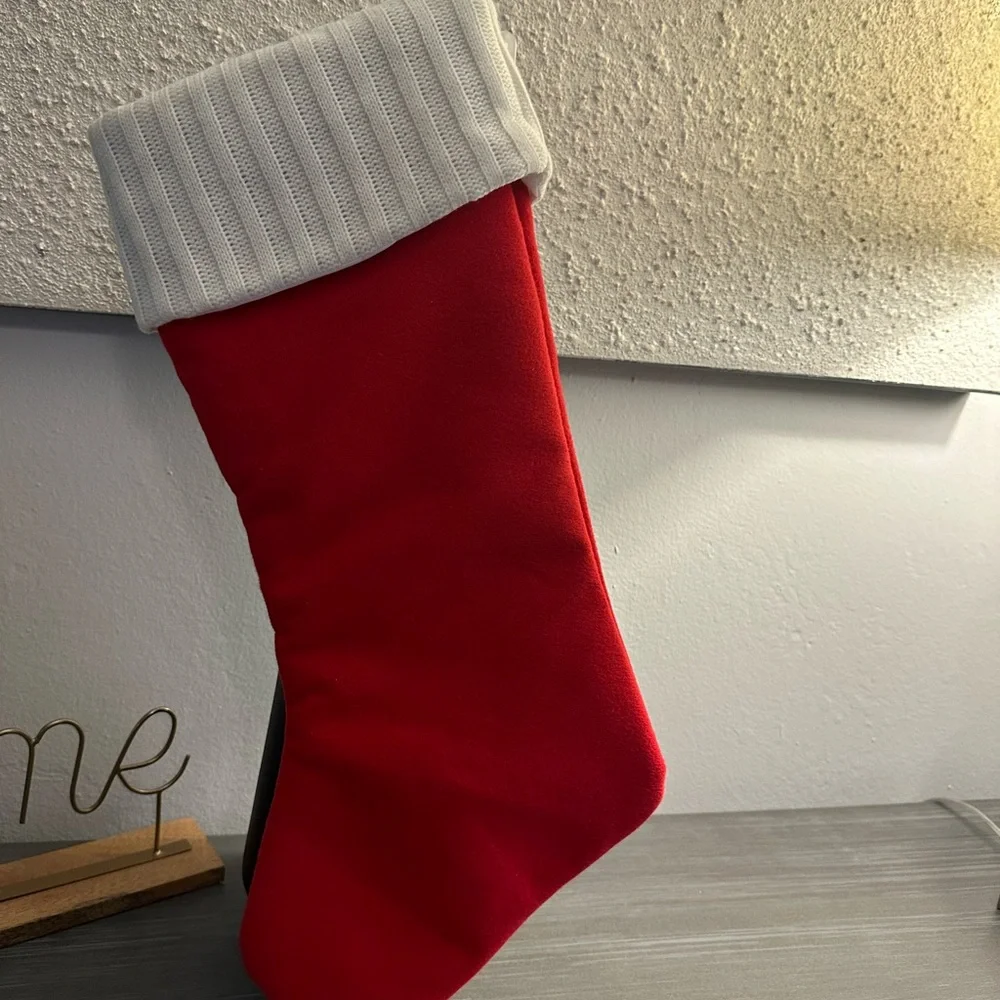 🆕Red Christmas Stocking with “K” Initial